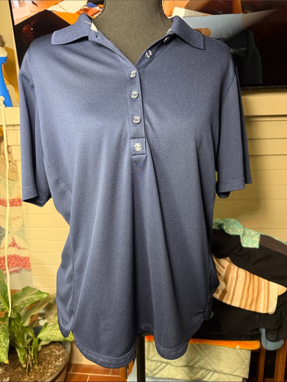 women’s Navy Polo Shirt - Classic Performance Style